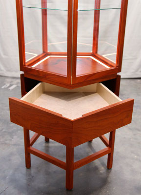 Masterpiece by David Klopffleisch: display cabinet made from Padouk