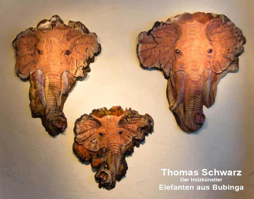 Elefanten aus Bubinga - Thomas Schwarz