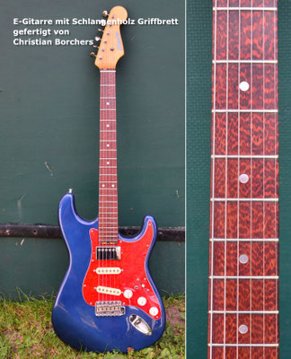 E-Guitar with Snakewood Fretboard - Christian Borchers