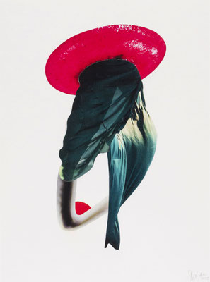 Remember II, handgemaakte collage, 24 x 32 cm, 2025