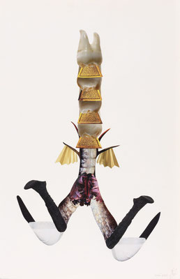 Remember VII, handgemaakte collage, 50 x 32,5 cm, 2025