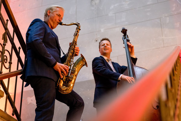 Jazzduo Saxofon und Kontrabass auf Tagung in Berlin - Jazz Royal