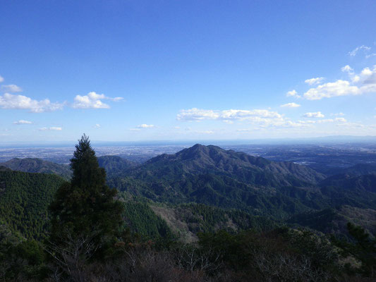 四方草山南峰からの伊勢湾・三重県方面の展望