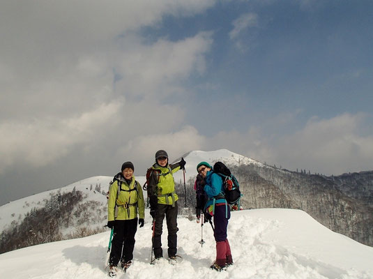 比良山系の主峰武奈ヶ岳が