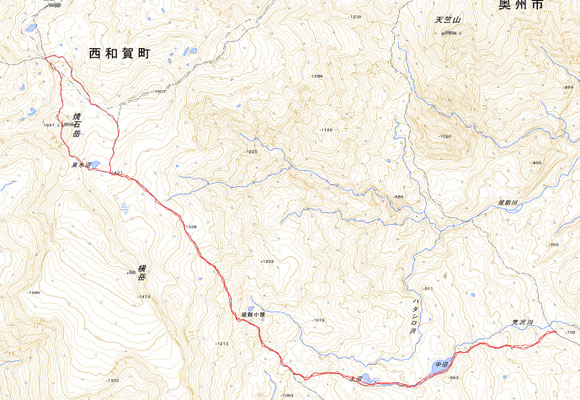 焼石岳GPS軌跡