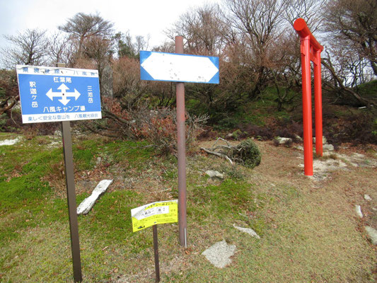 八風峠 鳥居があります