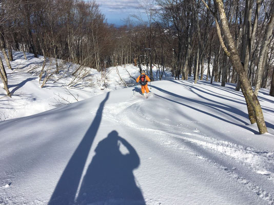 雪質、いいですよ