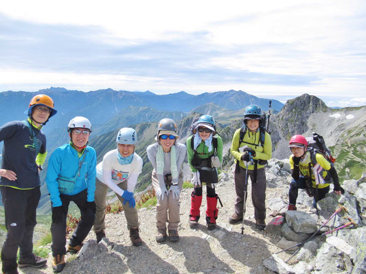 9/13 一ノ越から2/3登ってきました。北アルプス一望