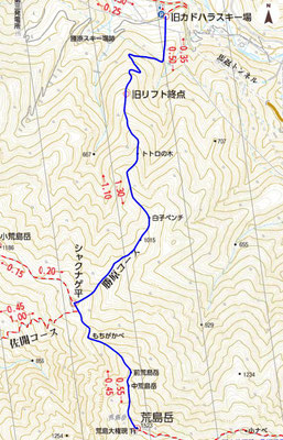 荒島岳勝原コース地図