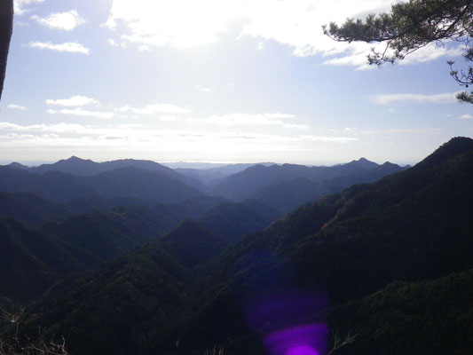 見晴らし岩から南方向の展望