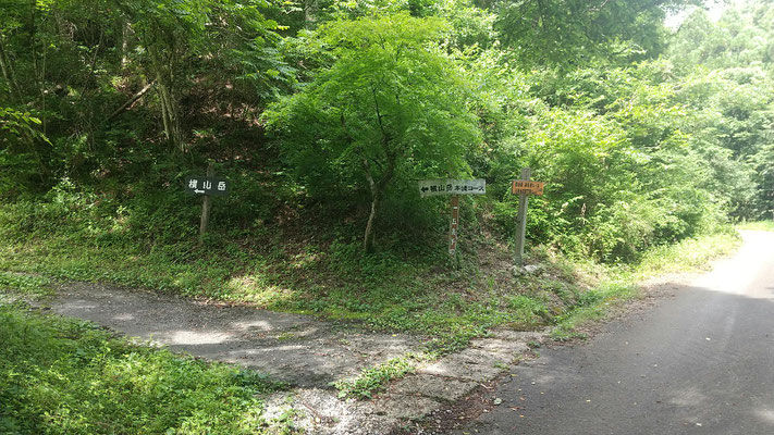 白谷本流コースの登山口入口