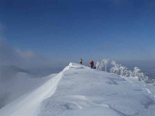 17北尾根の雪稜