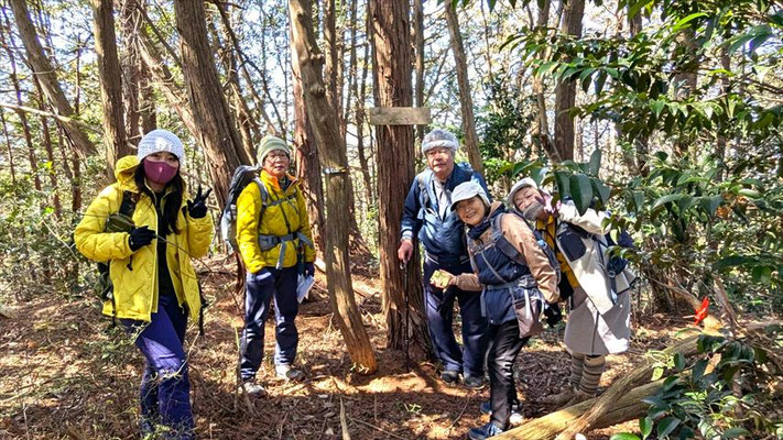 　3/14 竜石山山頂到着