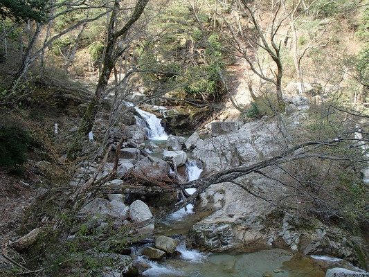 ハ淵の一つ、大摺鉢が見えてきた