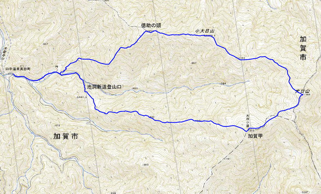 大日山周回地図