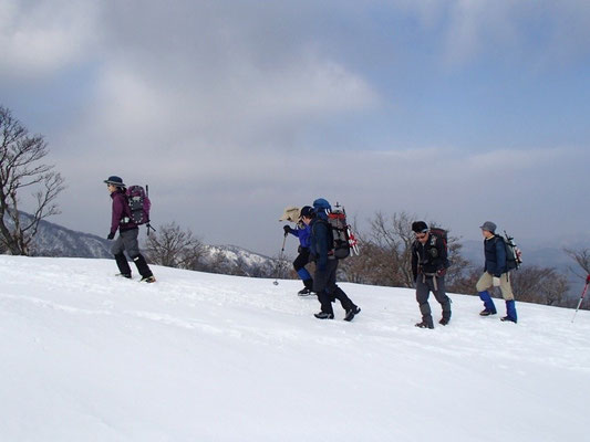 楽しい雪原歩き