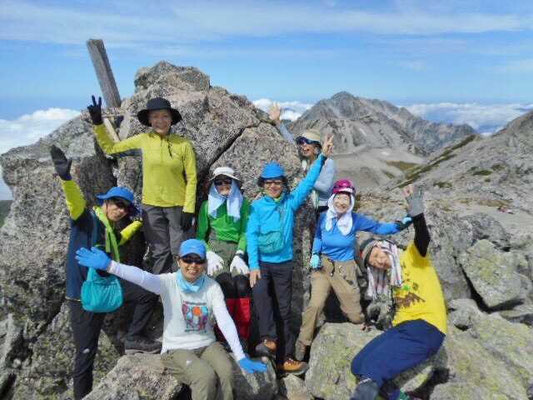 9/13 立山大汝山山頂(3,015m)