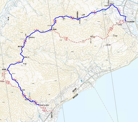 リトル比良山行地図