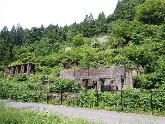 下山後、土倉鉱山跡(第三選鉱場跡)に寄る