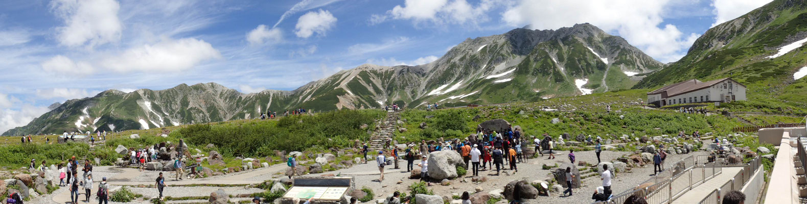 室堂バスターミナルからの立山全景