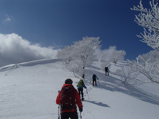 最後の登りです