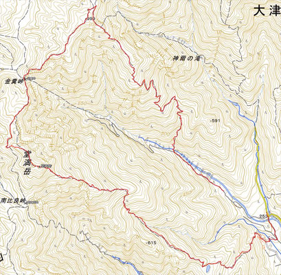 堂満岳周回のGPS軌跡