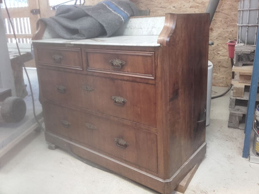 commode 3 tiroirs avant relooking
