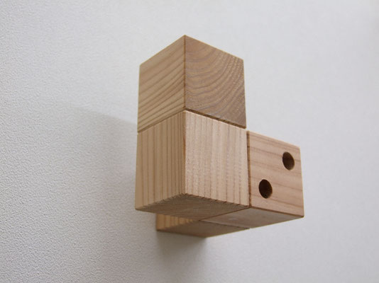 木製フック　CUBE