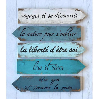 Flèche/Pancarte manuscrite personnalisable 