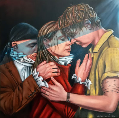 ALS WIR TRÄUMTEN | 2024 | Öl auf Leinwand | 40x40 cm