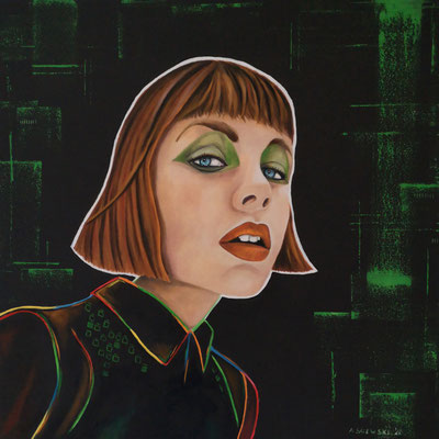 GUNDA | 2020 | Öl und Acryl auf Leinwand | 60x60 cm