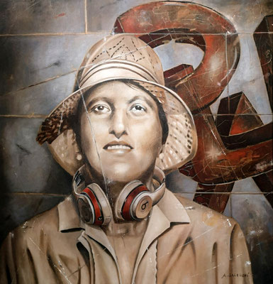 HILDE | 2025 | Öl auf LW | 60x60 cm