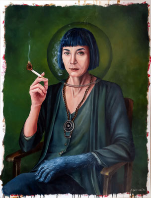 EINE DER MÖGLICHKEITEN II | 2025 | Öl auf Papier | 50x65 cm