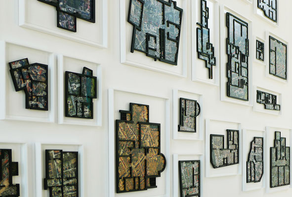 CSF=II 590 x 226 cm. (variabel) Auftrag Installation: Papier ,Holz 2014