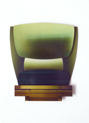 CL7 32,5 x 42,5 cm. Serie UM Fotoobjekte: Fotopapier auf Holz 2012