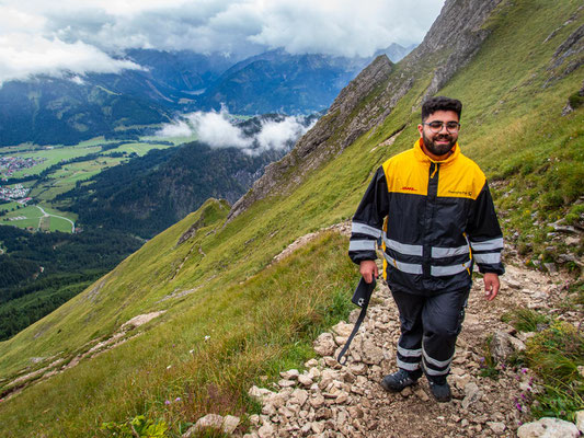 Wanderung des Integrationsprojekts Wanderglück zur Bad Kissinger Hütte und auf den Aggenstein in den Tannheimer Bergen.