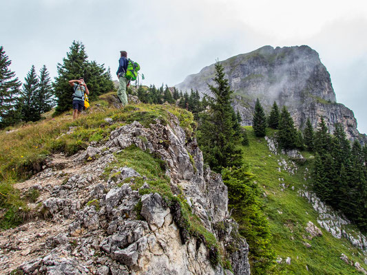 Wanderung des Integrationsprojekts Wanderglück zur Bad Kissinger Hütte und auf den Aggenstein in den Tannheimer Bergen.