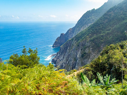 Madeira - die schönsten Wandertouren auf der Blumeninsel (hier: Küstensteig Porto da Cruz nach Machico durch die Boca do Risco)