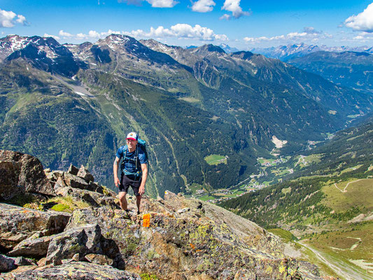 Bergwandern im wilden Pitztal - Tourentipps findet du hier (Foto: Aufstieg Nördlicher Lehner Grieskogel)