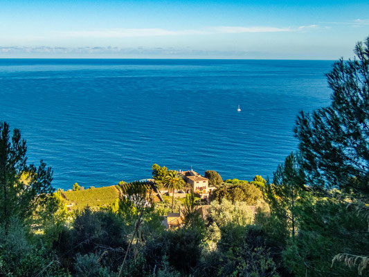 Mehrtagestrekking auf dem GR 221 auf Mallorca - Etappe 4 der Wanderung von Estellencs nach Banyalbufar