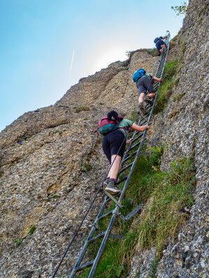 Bilder vom Wanderglück-Wochenende im Allgäu mit Wanderungen über die Nagelfluhkette, gemeinsamen Erlebnissen und gelebter Integration. (hier: Wanderung Steineberg)
