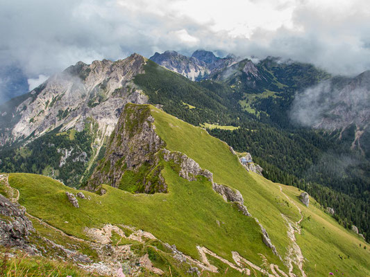 Wanderung des Integrationsprojekts Wanderglück zur Bad Kissinger Hütte und auf den Aggenstein in den Tannheimer Bergen.