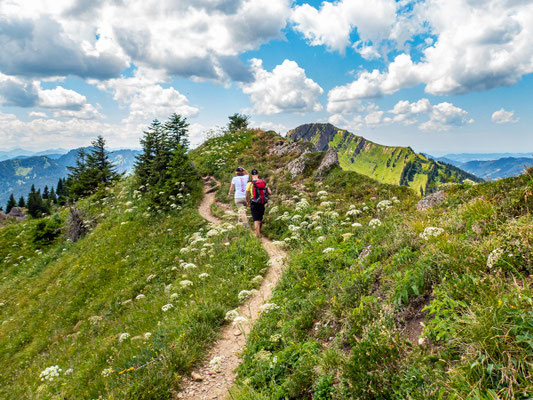 Bilder vom Wanderglück-Wochenende im Allgäu mit Wanderungen über die Nagelfluhkette, gemeinsamen Erlebnissen und gelebter Integration. (hier: Wanderung Steineberg)