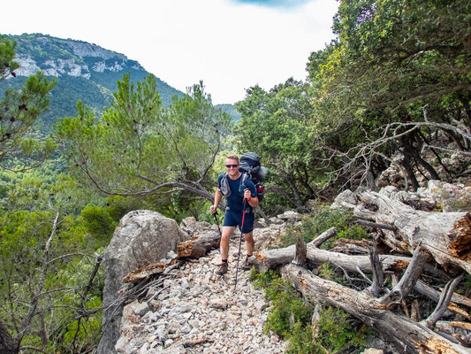 Mehrtagestrekking auf dem GR 221 auf Mallorca - Etappe 6 der Wanderung von Esporles nach Valldemossa.