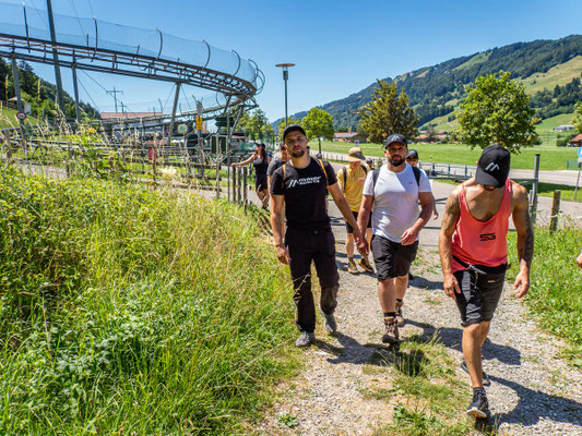 Bilder vom Wanderglück-Wochenende im Allgäu mit Wanderungen über die Nagelfluhkette, gemeinsamen Erlebnissen und gelebter Integration.