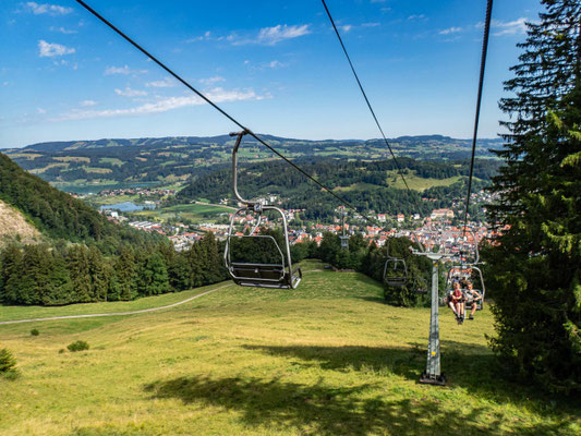 Bilder vom Wanderglück-Wochenende im Allgäu mit Wanderungen über die Nagelfluhkette, gemeinsamen Erlebnissen und gelebter Integration. (hier: Mittagbahn)