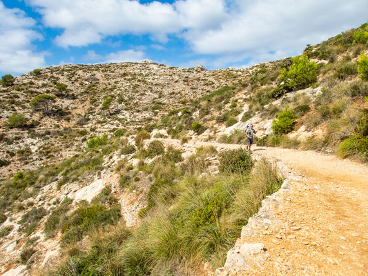 Mehrtagestrekking auf dem GR 221 auf Mallorca - Etappe 2 der Wanderung von Sant Elm nach Ses Fontanelles