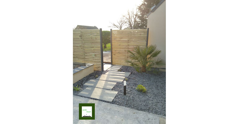 Allée jardin décoration Thorigné Fouillard