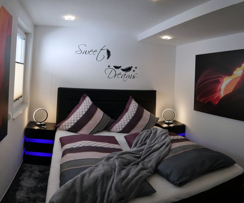 Moderne Boxspringbettten in der Ferienwohnung