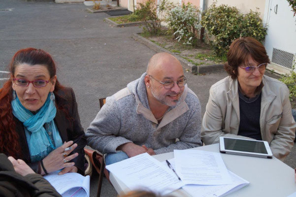 Au centre : Frédéric Deguilhem, le metteur en scène du spectacle 2017.